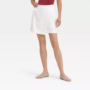 Women's Linen Blend Skort - A New Day™